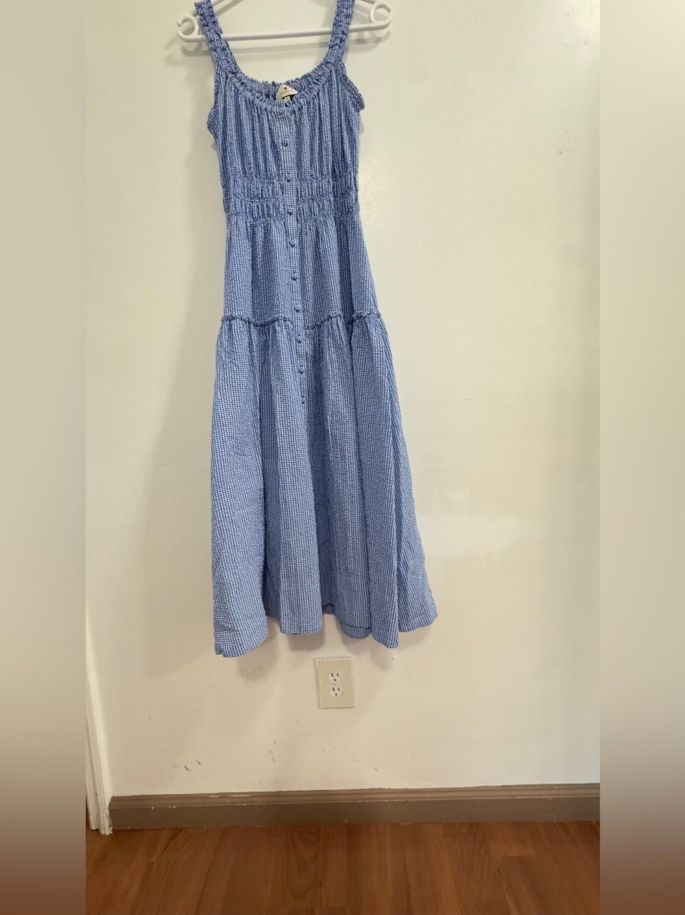 Tuckernuck Blue Smocked Maxi Dress - Picture 4 of 11